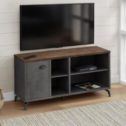 TV Stand, Console, Media Entertainment Center, Storage Cabinet, Convenient Design - Gray