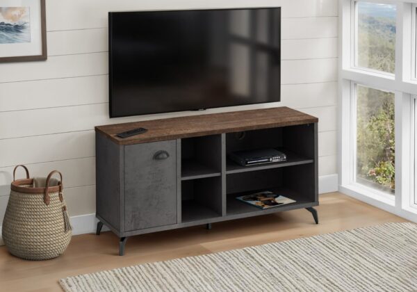 TV Stand, Console, Media Entertainment Center, Storage Cabinet, Convenient Design - Gray