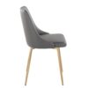 Marche - Contemporary / Dining Chair (Set of 2) - Gold / Gray - Image 3