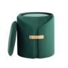 Dahlia - Contemporary / Glam Nesting Ottoman Set - Green - Image 5