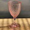 Diamond Cut Plastic Wine Glasses (Set of 4), Bpa Free Acrylic, Unbreakable Wine Glasses, 12Oz - Pink - Image 4