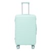 Set 3 Pieces 20" / 24" / 28" Abs Spinner Wheel Luggage, Matching Color, With Combination Lock - Mint Green - Image 26