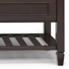 Connaught - Entryway Storage Bench With Shelf - Chestnut - Image 9