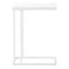 Accent Table, C - Shaped, Modern - White - Image 2