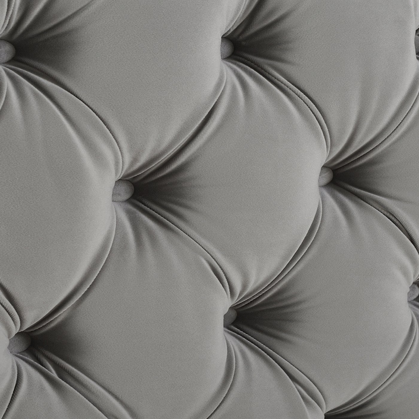 Brooklyn - King Tufted Panel Bed Headboard And Footboard Set - Opal Gray - Image 4