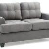 Cozy Transitional Loveseat - Gray - Image 7