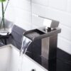 Single Handle Bathroom Faucet - Brushed Nickel - Image 2