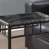 C-Shaped Accent Table For Living Room - Gray - Image 2