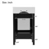 Bathroom Vanity With Sink And Ample Storage - Black - Image 10