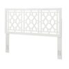 Tabor - Chippendale Headboard King Size, Durable Poplar Wood - White - Image 5