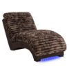 Denise - Accent Chaise With USB Support - Brown - Image 4