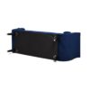 Alma - Tufted Flared Arm Entryway Bench - Navy Blue - Image 4