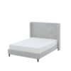 Harper - Queen Size Tall Headboard Upholstered Bed 54" High - Cream White - Image 12