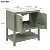 Bathroom Vanity With Sink And Versatile Storage - Green - Image 4