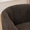 360° Swivel Pumpkin Shape Club Armchair - Charcoal - Image 9