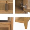 Naomi - 2 Door Storage Console Table With Ample Shelving - Natural - Image 8
