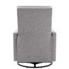 Modern Upholstered Rocker Nursery Chair Plush Seating Glider Swivel Recliner Chair - Gray - Image 19