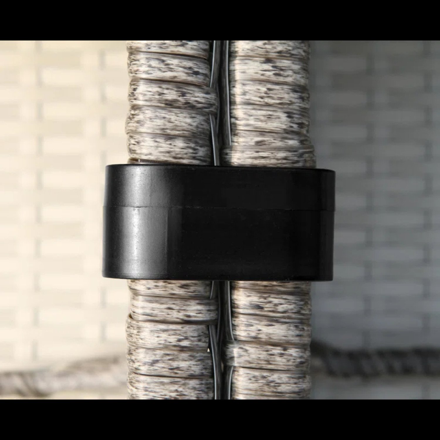 All Weather Wicker 8 Piece Patio Sectional Set With Cushions Modular Design - Gray Mix - Image 8