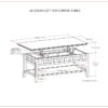 Acadian - Lift Top Coffee Table - Brown - Image 13