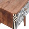 Inlay - Edessa Bone Bedside Table - Caramel - Image 9