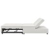 4 In 1 Sofa Bed, Chair Bed, Multi - Function Folding Ottoman Bed With Storage Pocket And USB Port For Small Room Apartment, Living Room, Bedroom, Hallway - White - Image 11