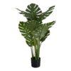 45" Tall, Artificial Plant, Monstera Tree, Indoor, Faux, Fake, Floor, Greenery, Potted, Real Touch, Decorative - Green / Black - Image 6