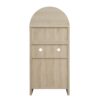 Arched Kitchen Pantry, Modern Farmhouse Wood Kitchen Storage Cabinets, Arched Storage Display Cabinet With Adjustable Shelves, Versatile Cupboard For Kitchen, Dining Room - Natural - Image 10