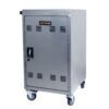 30 And 2 Bay Mobile School Charging Cart Station For Chromebook, Tablet And Laptop Computer With Power Strip Included - Silver - Image 4