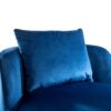 360 Degree Swivel Accent Chair With Seat Cushion, Over Sized Upholstered Barrel Chair - Blue - Image 14
