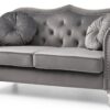 Cozy Transitional Flared Arm Loveseat - Dark Gray - Image 7