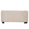 Upholstered Loveseat Sofa With Thick Removable Seat Cushion - Beige - Image 15