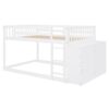 Full Over Full Bunk Bed With Storage And Shelves And Elegant Durable Design - White - Image 4