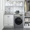 Lawrence - Laundry Cabinet With Faucet And Stainless Steel Sink - White - Image 8