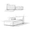 Rex - Left Chaise Sofa Module - Brown - Image 14