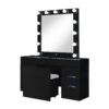 Elisa - Vanity Set With Stool And LED Bulbs - Black - Image 5