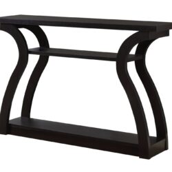 Accent Console Table For Entryway, Contemporary Versatile Placement - Espresso