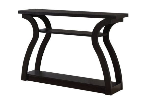 Accent Console Table For Entryway, Contemporary Versatile Placement - Espresso