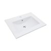 Premium Rectangular Vanity Top With Single Faucet Hole And Overflow - White - Image 8