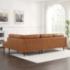 Lucco - Right Facing Sectional - Cognac Tan - Image 4