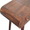 Dressing Table With Foldable Mirror - Walnut - Image 10
