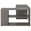 L Shape 60" Computer Desk With Multiple Storage And Built In File Cabinet - Gray - Image 9