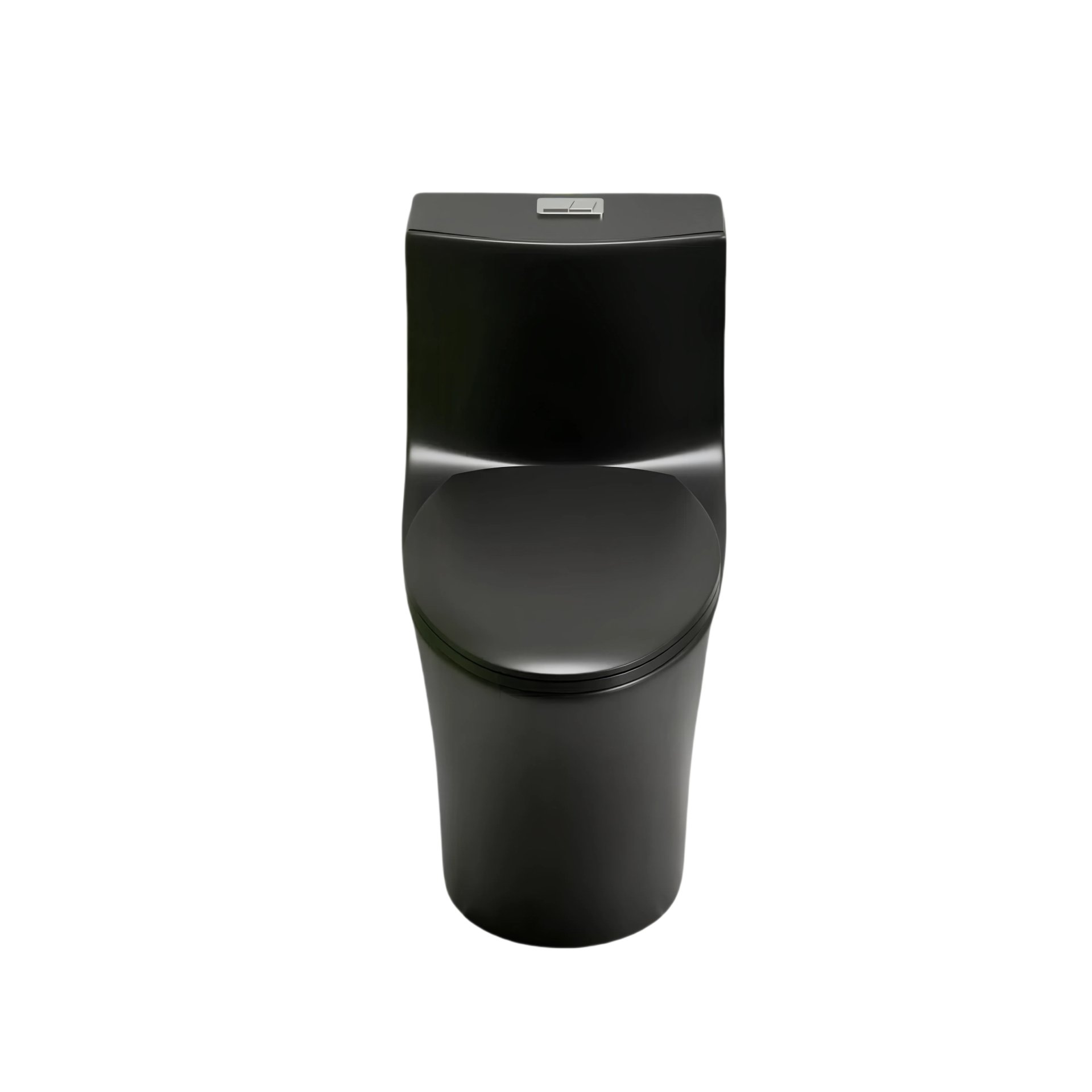 1 Piece Toilet With Dual Flush And Soft Closing Seat - Matte Black - Image 20