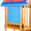 Outdoor Swing Set 3 In 1 Children's Playset With Slide, Swings, And Climber For Garden, Backyard, Playground - Blue - Image 25