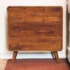 3 Over 2 Curved Chest - Brown - Image 10