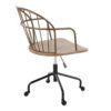 Riley - Farmhouse Adjustable Office Chair - Antique Copper / White Washed - Image 4