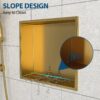 Shower Niche With Seamless Welding - Gold - Image 6