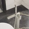 Free Standing Tub Faucet With Hand Shower, Bathroom Tub Filler - Brushed Nickel - Image 4