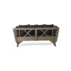 Outdoor Patio Daybed Sofa, 3 Seat Sofa With Foldable Arm 4 Back Pillows - Gray / Black - Image 13