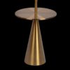 Celestial - Modern Floor Lamp With Accent Table With Large Shade - Gold / White - Image 5