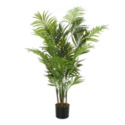 47" Tall, Artificial Plant, Areca Palm Tree, Indoor, Faux, Fake, Floor, Greenery, Potted, Real Touch, Decorative - Green / Black